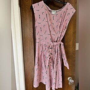 Anthropologie Maeve stripped dress with swimmer print